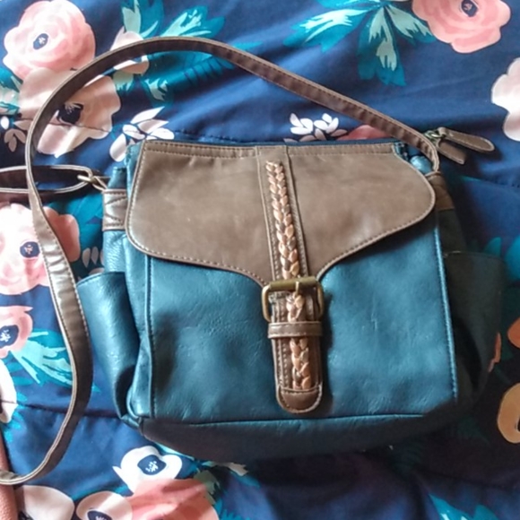 Cute blue 🔵 & brown purse - Picture 2 of 5